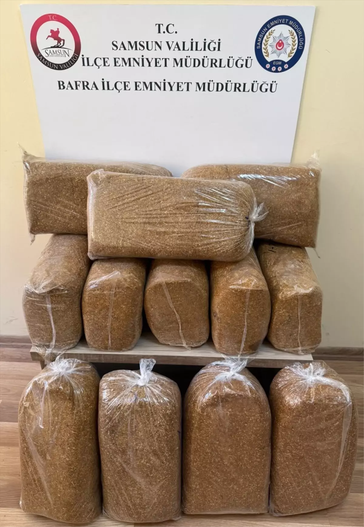 bafrada 60 kilogram kacak tutun ele gecirildi 4xvakK2h